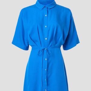 Thakoon Collective, Tie Waist Mini Shirt Dress, 14